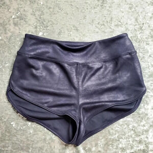 Free People Movement Metallic Black Shorts